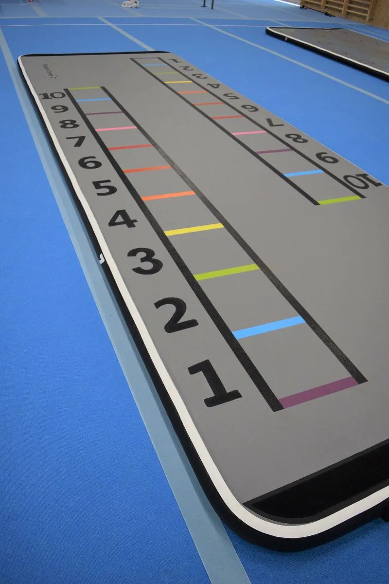 Airtrack | 6 x 2 m | Getallen en ladders